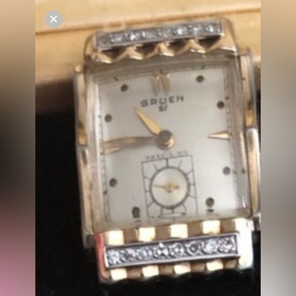 Gruen Antique Water 10k gold filled Bezel. Genuine Diamonds 💎 - Picture 11 of 13